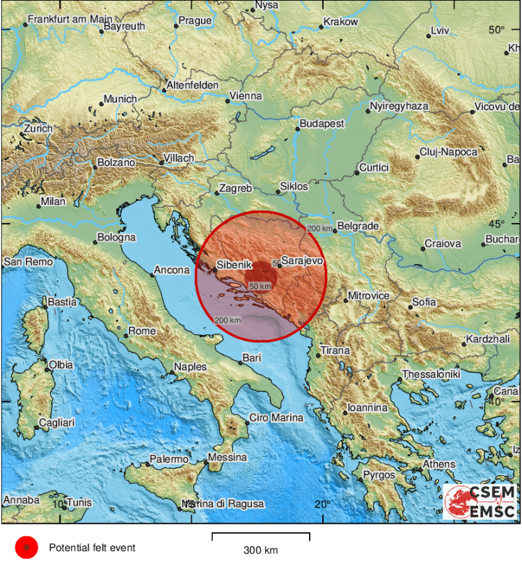 Epicentar blizu Mostara i Širokog Brijega Potres pogodio Hercegovinu: “Malo tutnjave u Širokom Brijegu”