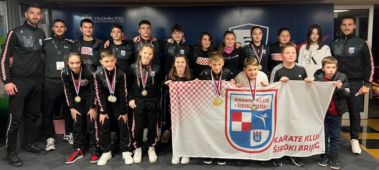 Karate klub Široki Brijeg osvojio 9 medalja u Banja Luci