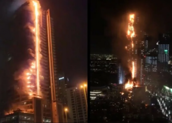 Drama u blizini najviše zgrade na svijetu: Gorio neboder od 35 katova