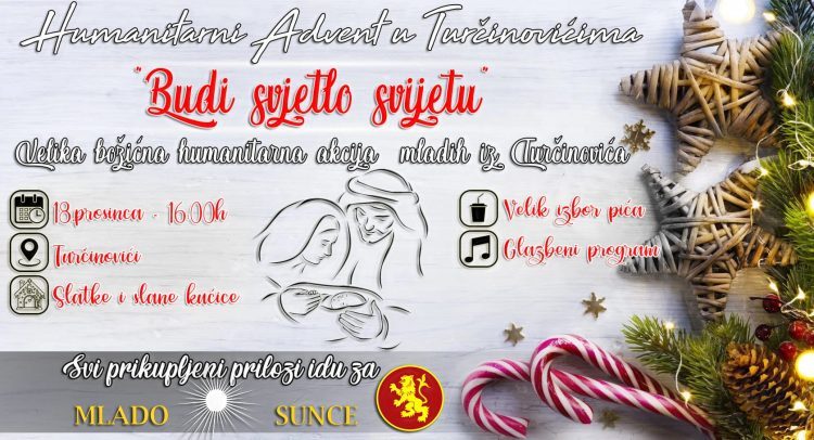 Humanitarni Advent u Turčinovićima: Budi svjetlo svijetu