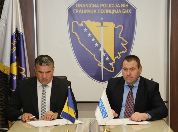 Potpisan Protokol za implementaciju projektnih aktivnosti između Granične policije BiH i Misije OSCE-a