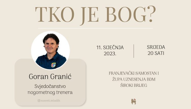 Goran Granić novi gost susreta mladih na Brigu