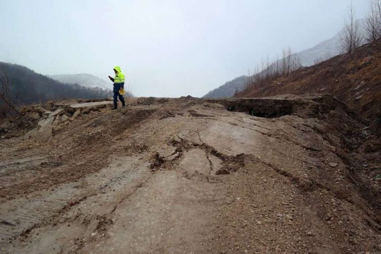 Urušila se cesta kod Mostara