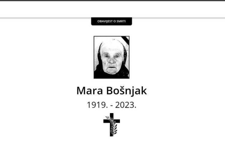 Preminula jedna od najstarijih Širokobriježanki