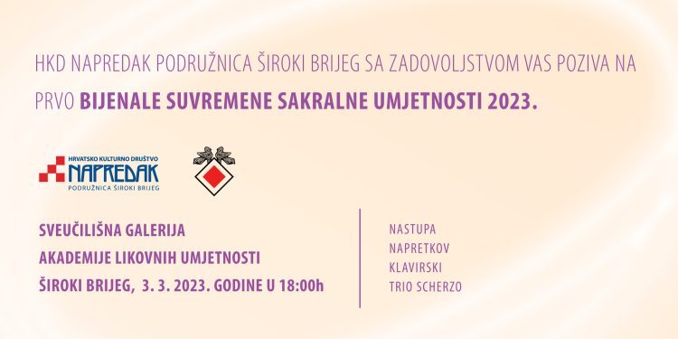 Prvo Bijenale suvremene sakralne umjetnosti 2023. u Širokom Brijegu