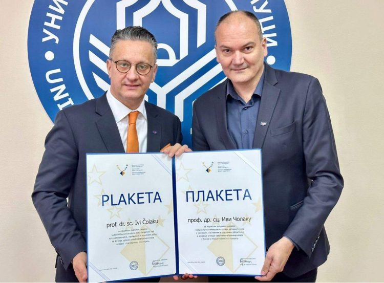 Širokobriješki profesor Ivo Čolak dobitnik plakete Rektorskog zbora BiH
