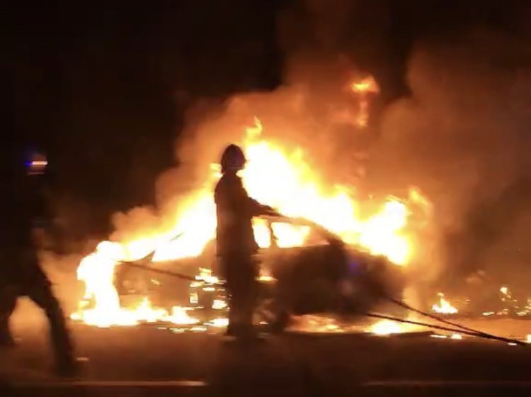 Zapalio se automobil na putu između Mostara i Širokog Brijega