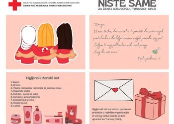 Crveni križ ŽZH pridružio se kampanji ”Niste same – za žene i djevojke u Turskoj i Siriji”