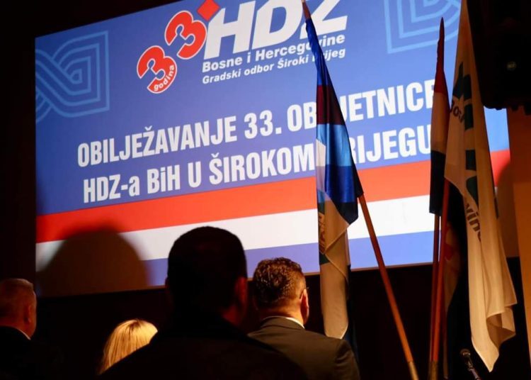 Svečano obilježena 33. godišnjica osnutka HDZ BiH Široki Brijeg