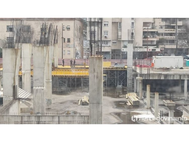 Radnik pao sa skele, na gradilištu sportske dvorane u Mostaru