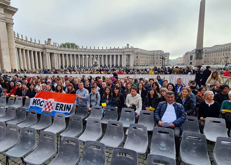 Hodočasnici s Kočerina bili na audijenciji s papom Franjom