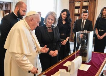 Borjana Krišto na općoj audijenciji kod Svetog Oca pape Franje