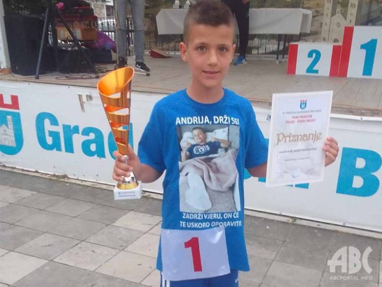 Divna gesta mladog Širokobriježanina Jakova Đole koji je otrčao maraton za svojeg prijatelja Andriju