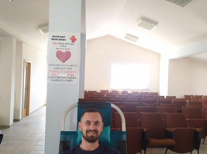 Dobrovoljno darivanje krvi u Uzarićima: Prikupljeno 29 doza krvi