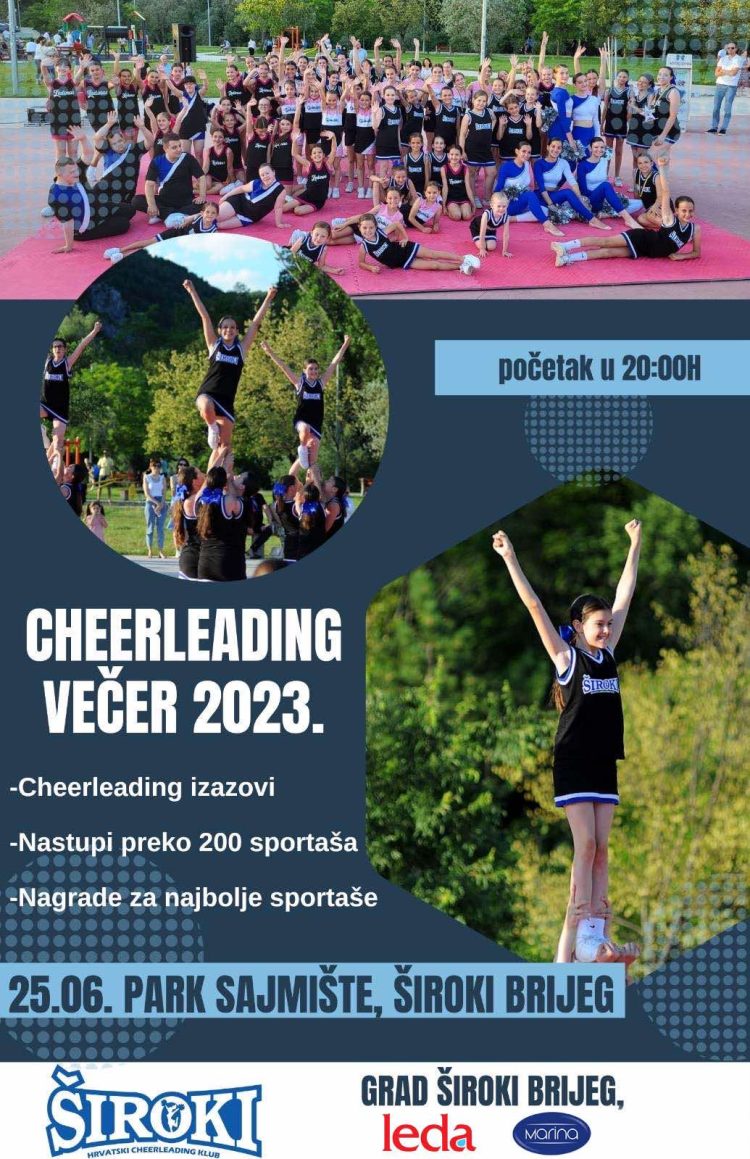 Najava: Tradicionalna Cheerleading večer u Širokom Brijegu