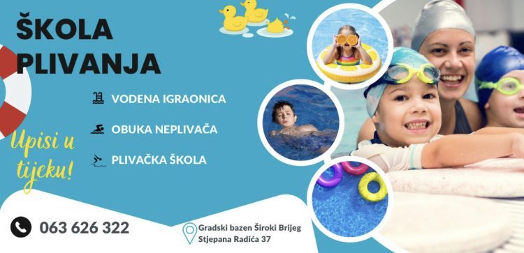 Škola plivanja u Širokom Brijegu: Upisi u tijeku