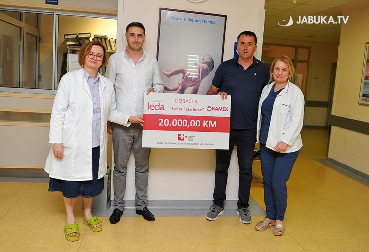 Namex i Leda voda donirali 20.000 KM Klinici za ginekologiju i porodništvo SKB-a Mostar