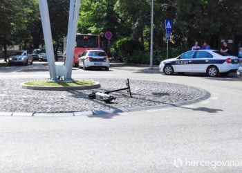 Mostar: Prometna nesreća autobusa i električnog romobila