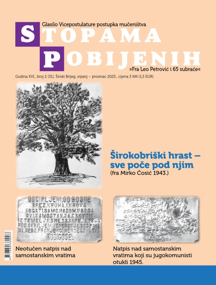 Iz tiska izišao 31. broj “Stopama pobijenih”
