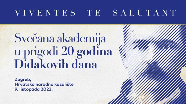 RTV Herceg Bosne iz Zagreba izravno prenosi svečanu akademiju u prigodi 20. obljetnice Didakovih dana