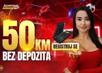 AdmiralBet ponovo časti: Registriraj se i preuzmi 50 KM bonusa BEZ UVJETA