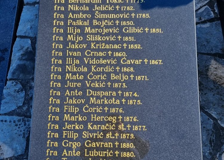 U Širokom Brijegu postavljene spomen ploče u čast 48 franjevaca