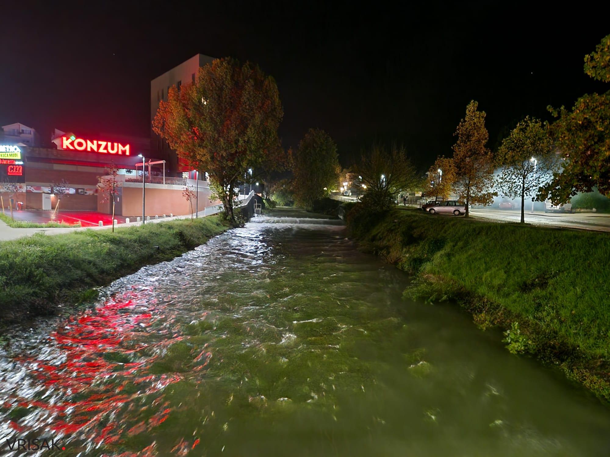Rijeka Lištica nabujala nakon velike količine kiše (FOTO)