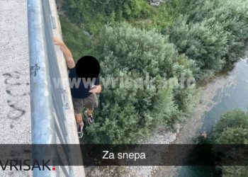 Strava u Širokom Brijegu: Mladić se radi fotografije samo jednom rukom drži za akvadukt