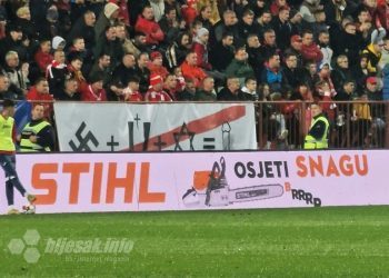 Skandalozni transparent navijača Veleža na derbiju sa Zrinjskim