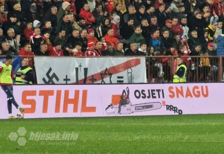 Skandalozni transparent navijača Veleža na derbiju sa Zrinjskim