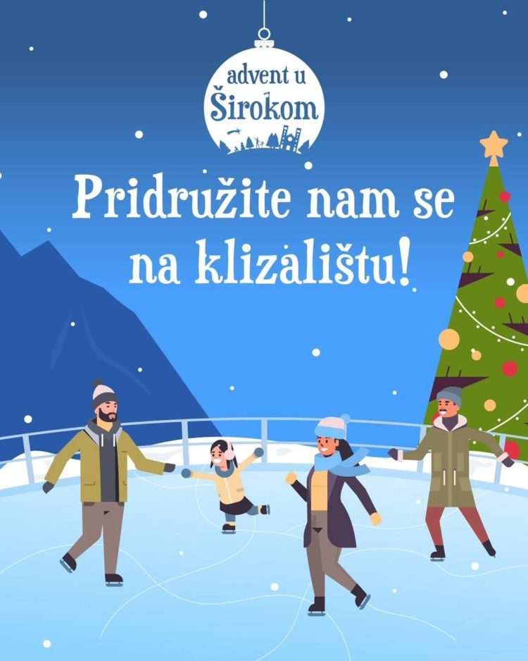 Ove nedjelje s radom kreće klizalište na Adventu u Širokom