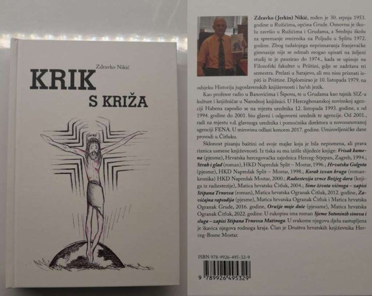 „Krik s križa“ nova knjiga Zdravka Nikića