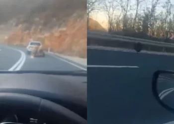 Na Vraniću vozio prikolicu bez kotača, pogledajte video