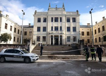 Zbraja se šteta od požara na zgradi Gimnazije u Širokom Brijegu