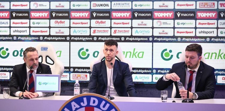 Predstavljanje Ivana Perišića u Hajduku, igrat će i on za 1 euro mjesečno: “Puno je bilo emocija zadnjih dana”
