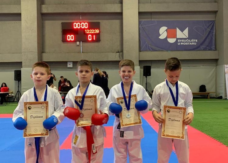 Karate klub Široki Brijeg osvojio 1. mjesto u ukupnom poretku na Ligi Hercegovine