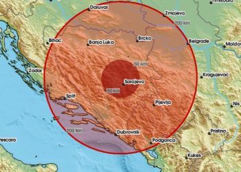 Jak potres u Bosni i Hercegovini, epicentar oko Sarajeva