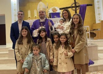 Kršteno sedmo dijete u obitelji Šakić iz Širokog Brijega