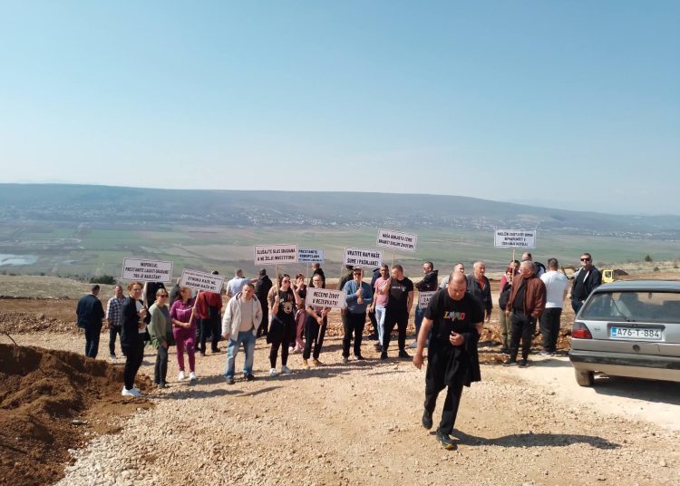 Održan prosvjed zbog radova u Međinama