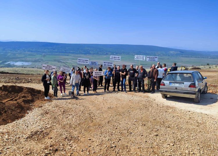 Održan prosvjed zbog radova u Međinama