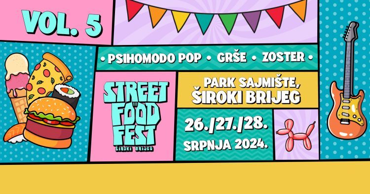 Donosimo tko nastupa na ovogodišnjem Street Food Festu