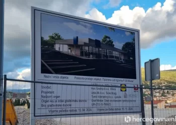 LIDL u Mostaru: Započela izgradnja prve poslovnice njemačkog trgovačkog lanca