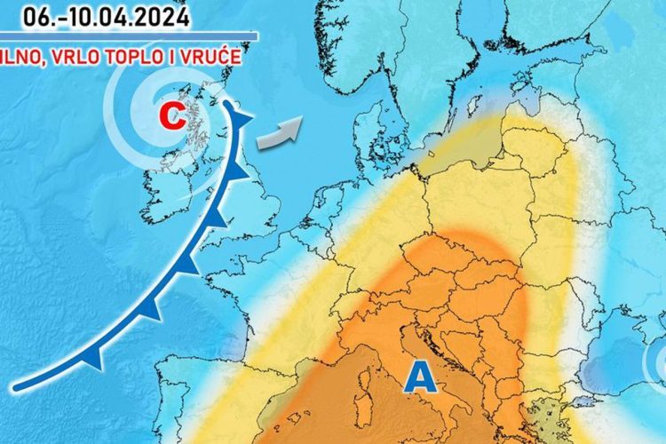 Stižu nam prave ljetne temperature: Mogle bi dosezati i do 32 stupnja