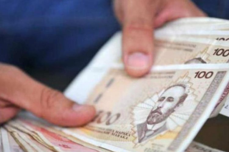 Prosječna mjesečna plaća za veljaču u FBiH 1315 KM