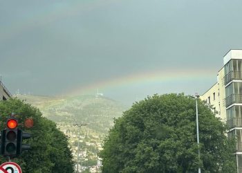 FOTO Neobična pojava u Mostaru – dvostruka duga