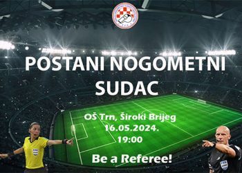 Večeras u Širokom Brijegu možete postati nogometni sudac