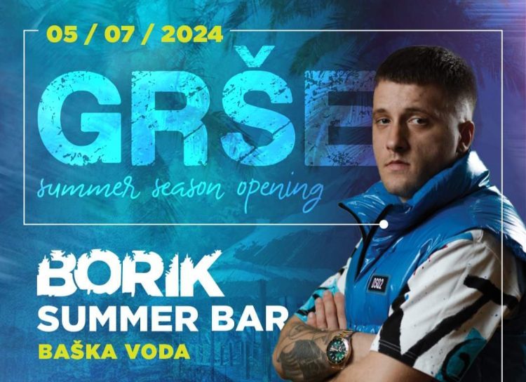 Osvojite ulaznice za koncert Grše u Borik Beach Baru