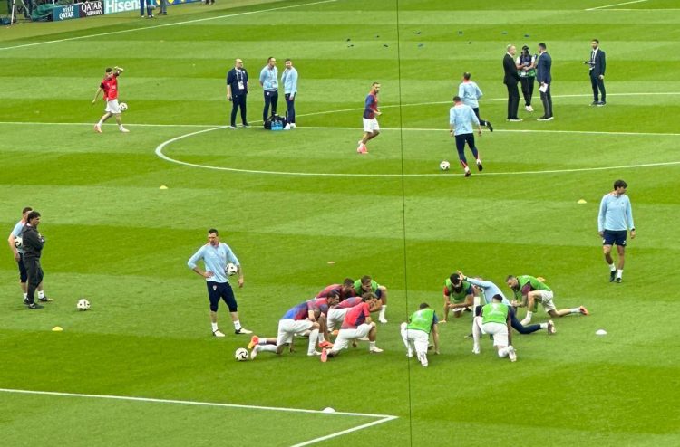 Odlična atmosfera oko i na stadionu u Berlinu: Hrvatska protiv Španjolske