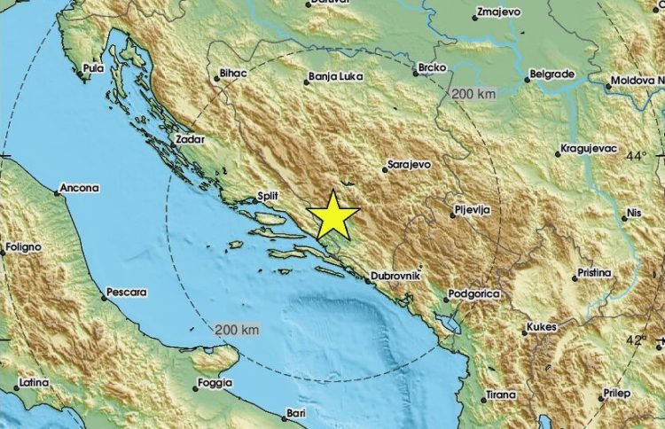 Jak potres zatresao Hercegovinu, epicentar kod Širokog Brijega