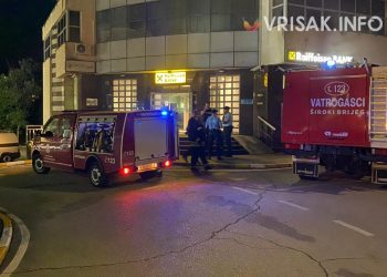 Požar u poslovnici Raiffeisen banke u Širokom Brijegu